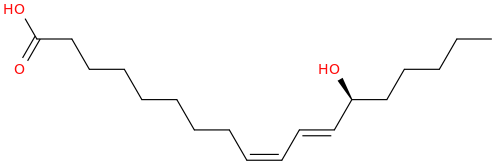 9,11 octadecadienoic acid, 13 hydroxy , (9z,11e,13s) 